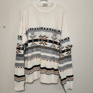 FINE LINE Vintage Knit Sweater Pullover XL